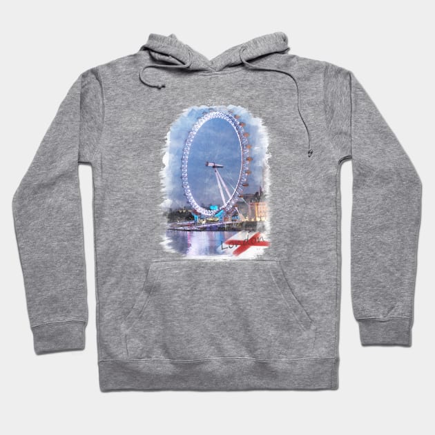 London eye Hoodie by TeEmporium